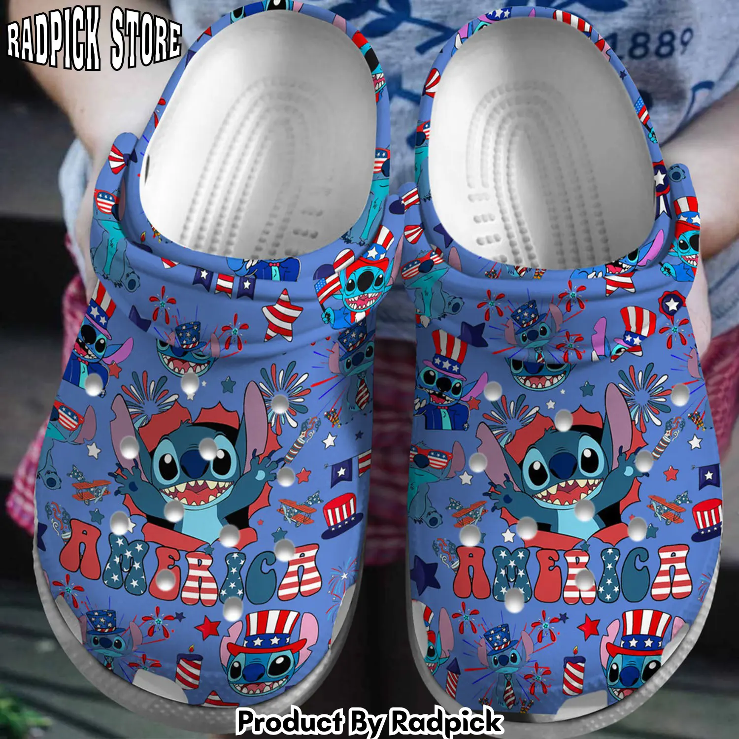 Radpick premium lilo and stitch cartoon clogs shoes comfortable for men women rp6522254